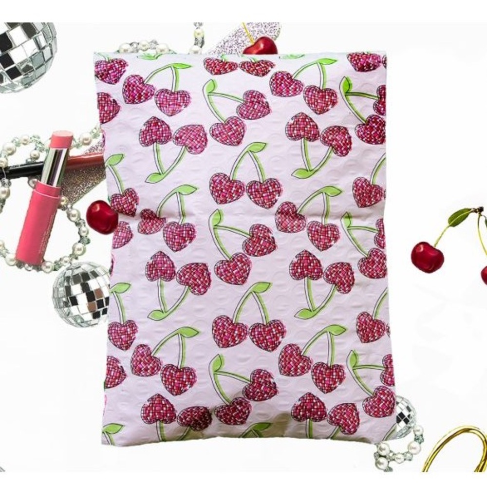 Disco Cherry Poly Bubble Mailer 4.25" x 8" Shipping Envelopes 10 Pack - Picture 4 of 4
